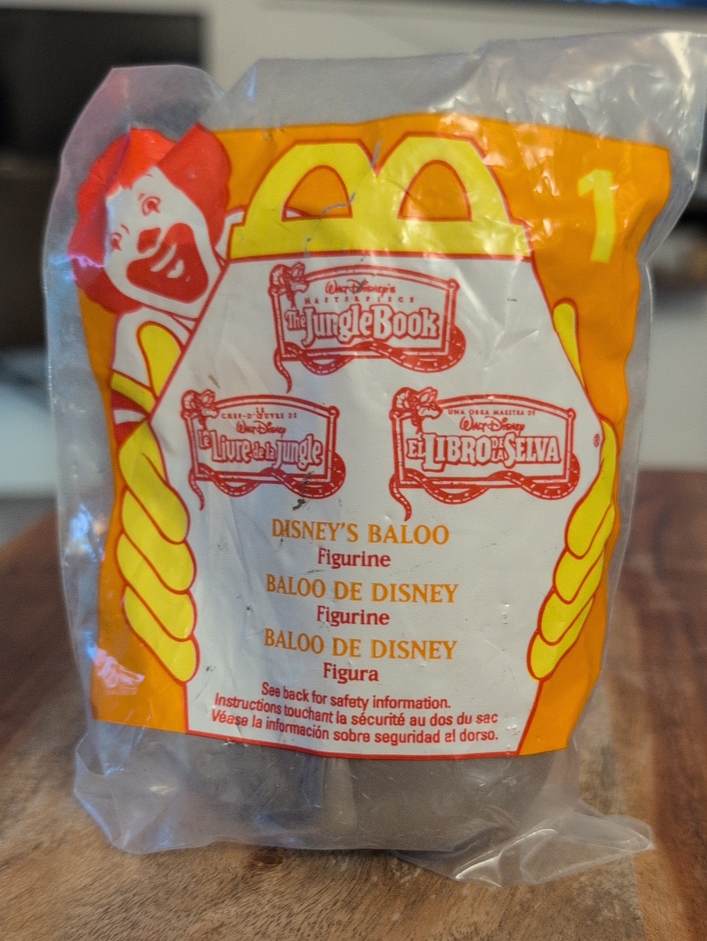 McDonald's 1997 Happy Meal Jungle Book Baloo Figurine